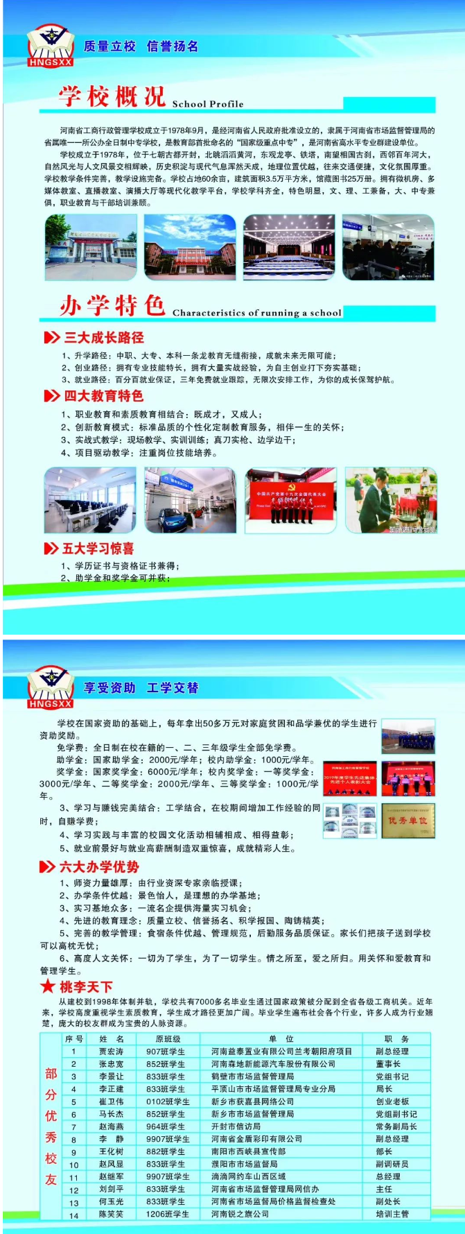 河南省工商行政管理學(xué)校2020招生簡章
